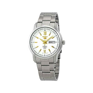 �Z�C�R�[ �r���v SEIKO SNKP15 �E�H�b�` �����Y �j���p SEIKO 5 SNKP15 K1 Silver with White Dial Men's Classic Automatic Analog Watch