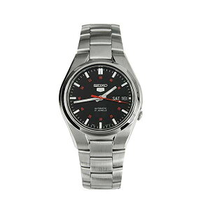 ZCR[ rv SEIKO SNK617 EHb` Y jp SEIKO Men's 5' Japanese Automatic Stainless Steel Casual Watch, Color: Black dial (Model: SNK617)