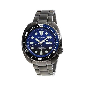 ZCR[ rv SEIKO 87636119 EHb` vXybNX SEIKO PROSPEX"Turtle" Save The Ocean Diver's 200M Automatic Black IP Watch Blue Dial SRPD11K1