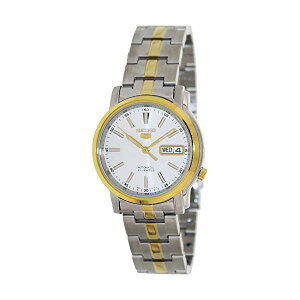 �Z�C�R�[ �r���v SEIKO SNKL84 �E�H�b�` �����Y �j���p SEIKO 5 #SNKL84 Men's Two Tone Stainless Steel White Dial Automatic Watch by SEIKO Watches