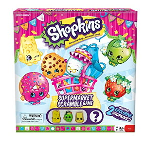VbvLY  l` h[ tBMA Shopkins Supermarket Scramble Game with 4 Exclusive Collectible Characters Found Only in Our Games