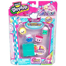 ショップキンズ おもちゃ 人形 ドール フィギュア Shopkins Chef Club 5 Pack