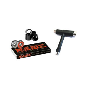 �{�[���Y �x�A�����O ���b�Y (8 �p�b�N �X�y�[�T�[ ���b�V���[ T �c�[���t��) Bones Bearings Reds Bearings (8 Pack w/ Spacers & Washers & T-Tool)