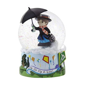 スノードーム ディズニー メリーポピンズ プレシャスモーメンツ クリスマス プレゼント サンタクロース ツリー Precious Moments 193101 Disney Mary Poppins Let's Go Fly a Kite Musical Snow Globe WATERBALL, One Size, Multicolor