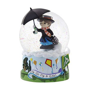 Xm[h[ fBYj[ [|sY vVX[c NX}X v[g T^N[X c[ Precious Moments 193101 Disney Mary Poppins Let's Go Fly a Kite Musical Snow Globe WATERBALL, One Size, 