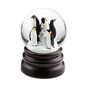 Xm[h[ yM NX}X v[g T^N[X c[ WHAT ON EARTH Musical Snow Globe - Adorable Penguins - Plays Let It Snow