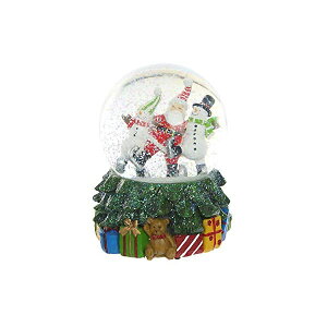 �X�m�[�h�[�� �X�m�[�}�� �Ⴞ��� �N���X�}�X �v���[���g �T���^�N���[�X �c���[ Ivy Home Glass Snow Globe Polystone Water Globe with Music