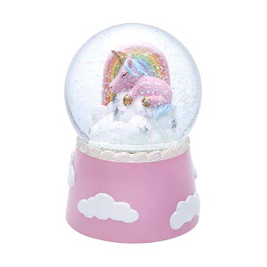 Xm[h[ jR[ NX}X v[g T^N[X c[ J JHOUSELIFESTYLE Musical Unicorn Snow Globes for Girls, Sleeping Unicorn and Rainbow Rotating Inside as Music Plays, Perfect Unicorn Music Box for Girls