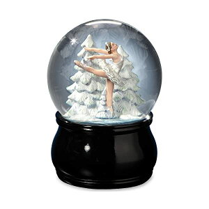 �X�m�[�h�[�� �o�����[�i �N���X�}�X �v���[���g �T���^�N���[�X �c���[ The San Francisco Music Box Company Elegant Swan Lake Ballet Water Globe
