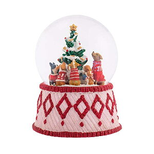 �X�m�[�h�[�� �� �C�k ��������� �N���X�}�X �v���[���g �T���^�N���[�X �c���[ Winter Dogs Holiday 5 x 5.75 Resin Decorative Snow Globe