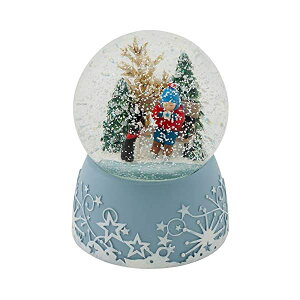 Xm[h[ ACXXP[g q NX}X v[g T^N[X c[ Roman Ice Skating Child With Hot Drink 6 Inch Musical Glitter Globe Playing The Tune Jingle Bells