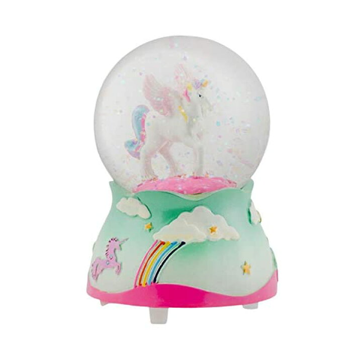 楽天市場】スノードーム ユニコーン クリスマス プレゼント サンタクロース ツリー Elanze Designs Flying Rainbow  Unicorn 80MM Musical Water Globe Plays Tune The Unicorn : i-selection