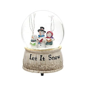 �X�m�[�h�[�� �X�m�[�}�� �Ⴞ��� �N���X�}�X �v���[���g �T���^�N���[�X �c���[ A Ting Musical Polystone Water Glass Snow Globe (1, Let it Snow)