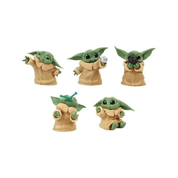 スターウオーズ マンダロリアン グローグー ベビーヨーダ ギフト 5 個パック 2.2 インチ アニメ アクションフィギュアモデル アクションフィギュア ZKTSRY 5-Pack Baby Yoda Gifts 2.2-Inch Anime Action Figure Model, Action Figures