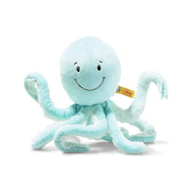 Steiff Ockto Octopus プレミアムぬいぐるみ 海と海のぬいぐるみ 柔らかい抱きしめた友達 (ターコイズ 11インチ) Steiff Ockto Octopus Premium Stuffed Animal, Sea and Ocean Plush Toy, Soft Cuddly Friends (Turquoise, 11")