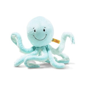 Steiff Ockto Octopus �v���~�A���ʂ������ �C�ƊC�̂ʂ������ �_�炩���������߂��F�B (�^�[�R�C�Y 11�C���`) Steiff Ockto Octopus Premium Stuffed Animal, Sea and Ocean Plush Toy, Soft Cuddly Friends (Turquoise, 11)