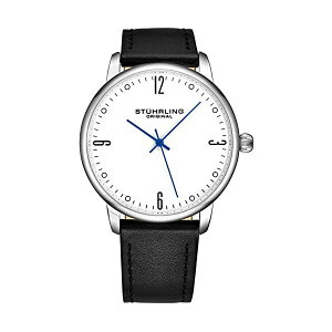 XgD[O IWi rv Stuhrling Original 3997B.1 AiO Y jp U[ {v v EHb` Stuhrling Original Mens Watch Calfskin Leather Strap - Dress + Casual Design - Analog Watch Dial with Date, 399