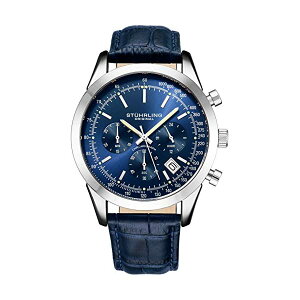 �X�g�D�[�����O �I���W�i�� �r���v 3975LM.2 �A�i���O �N���m�O���t �����Y �j���p ���U�[ �{�v ���v �E�H�b�` Mens Dress Watch Chronograph Analog Watch Dial with Date - Tachymeter 24-Hour Subdial Mens Leather Strap - Wat
