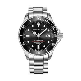 ストゥーリング オリジナル 腕時計 883.01 オートマチック 自動巻き男性用 時計 ウォッチ Mens Swiss Automatic Stainless Steel Professional"DEPTHMASTER" Dive Watch, 200 Meters Water Resistant, Brushed and Beveled Bracelet