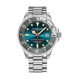 ストゥーリング オリジナル 腕時計 883H.04 オートマチック 自動巻き男性用 時計 ウォッチ Mens Swiss Automatic Stainless Steel Professional"DEPTHMASTER" Dive Watch, 200 Meters Water Resistant, Brushed and Beveled Bracelet