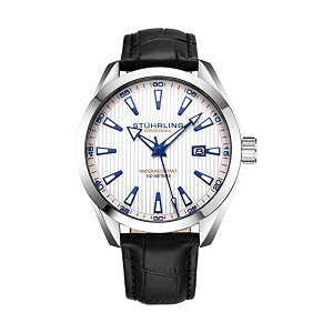 XgD[O IWi rv Stuhrling Original 3953L.3 AiO Y jp U[ {v v EHb` Stuhrling Original Mens Watch Analog Dial with Date - Calfskin Leather Strap or Stainless Steel Bracelet, 3953 