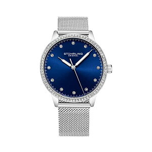 �X�g�D�[�����O �I���W�i�� �r���v Stuhrling Original 3904.2 ���f�B�[�X �����p ���v �E�H�b�` Stuhrling Original Women's Ascot Casatorra Elite Stainless Steel Watch with Diamond