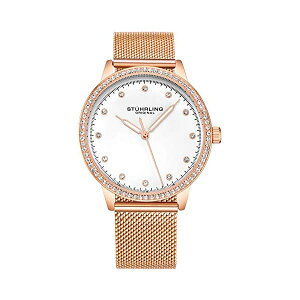 �X�g�D�[�����O �I���W�i�� �r���v Stuhrling Original 3904.4 ���f�B�[�X �����p ���v �E�H�b�` Stuhrling Original Women's Ascot Casatorra Elite Stainless Steel Watch with Diamond