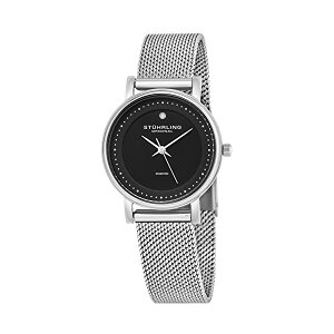 �X�g�D�[�����O �I���W�i�� �r���v Stuhrling Original 734LM-4005 ���f�B�[�X �����p ���v �E�H�b�` Stuhrling Original Women's Ascot Casatorra Elite Stainless Steel Watch with Diamond
