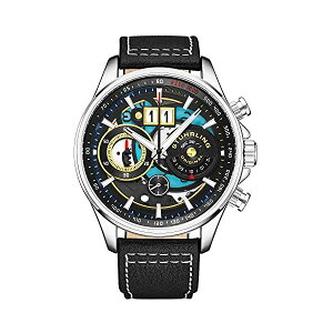 XgD[O IWi rv 923.03 NmOt Y jp U[ {v v EHb` Mens Chronograph Aviator Watch - Skeleton Pilot Watch with Tachymeter and Leather Strap Dress Watches Ace Aviator 45mm Watch