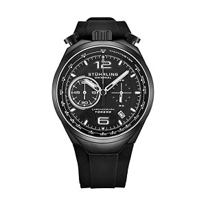 �X�g�D�[�����O �I���W�i�� �r���v Stuhrling Original 894 �N���m�O���t �����Y �j���p ���v �E�H�b�` Stuhrling Original Men's Chronograph Wrist Watch Stainless Steel Case with Rubber Strap