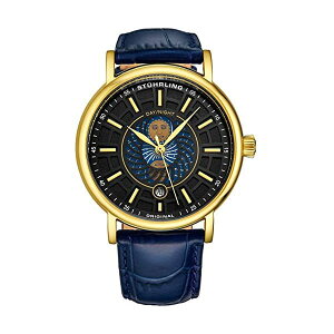 �X�g�D�[�����O �I���W�i�� �r���v 899.04 �A�i���O �����Y �j���p ���U�[ �{�v ���v �E�H�b�` Mens Day/Night Dress Watch - Stainless Steel Case and Leather Band - Analog Dial with Date and Day/Night Complication Duet Mens Wat