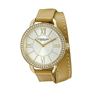 �X�g�D�[�����O �I���W�i�� �r���v Stuhrling Original 587.04 �A�i���O �N�H�[�c ���f�B�[�X �����p ���v �E�H�b�` Stuhrling Original Women's 587.04 Deauville Analog Display Quartz Brown Watch
