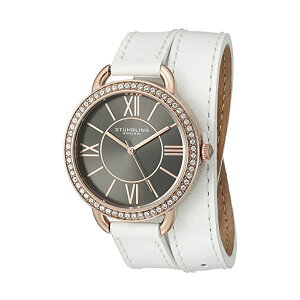 �X�g�D�[�����O �I���W�i�� �r���v Stuhrling Original 587.05 �A�i���O �N�H�[�c ���f�B�[�X �����p ���v �E�H�b�` Stuhrling Original Women's 587.05 Deauville Analog Display Quartz White Watch