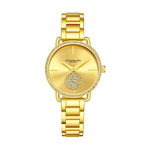 �X�g�D�[�����O �I���W�i�� �r���v Stuhrling Original 3909 ���f�B�[�X �����p ���v �E�H�b�` Stuhrling Original Women's Dress Watch with Crystal Studded Bezel Second Hand Subdual