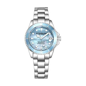 XgD[O IWi rv Stuhrling Original 3950lL NH[c fB[X p v EHb` Stuhrling Women's Dive Watch with Stainless Steel Bracelet Quartz Movement and Date