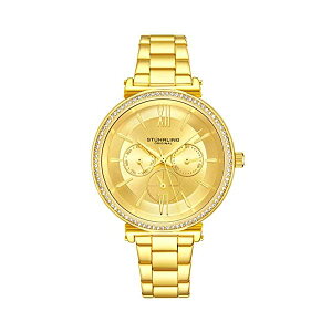 �X�g�D�[�����O �I���W�i�� �r���v Stuhrling Original 3908.4 �N�H�[�c ���f�B�[�X �����p ���v �E�H�b�` Stuhrling Women's Aria Dress Watch Crystal-Accented Bezel with Stainless Steel Bracelet Japanese Quartz Movement with Day D