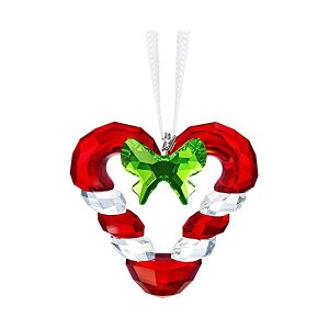 XtXL[ LfBP[ n[g I[ig tBMA u CeA v[g 蕨 Swarovski Candy Cane Heart Ornament