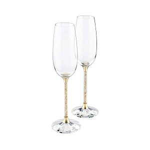 XtXL[ 5102143 NX^ VpOX COX tBMA u CeA v[g 蕨 Swarovski Stemware #5102143, Crystalline Toasting Flutes, Golden Shadow