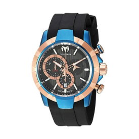 テクノマリーン 腕時計 ウォッチ 時計 メンズ 男性用 Technomarine Men's UF6 Stainless Steel Quartz Watch with Silicone Strap, Black, 24 (Model: TM-615015)