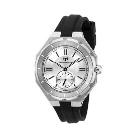 テクノマリーン 腕時計 ウォッチ 時計 レディース 女性用 Technomarine Women's Cruise Stainless Steel Quartz Watch with Silicone Strap, Black, 17 (Model: TM-118001)