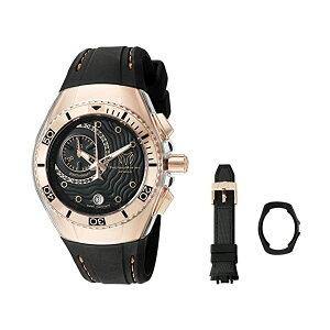�e�N�m�}���[�� �r���v �E�H�b�` ���v ���f�B�[�X �����p Technomarine Women's TM-114041 Cruise Analog Display Swiss Quartz Black Watch