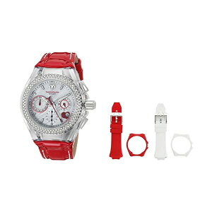 �e�N�m�}���[�� �r���v �E�H�b�` ���v ���f�B�[�X �����p Technomarine Women's 'Cruise' Quartz Stainless Steel and Leather Casual Watch