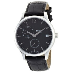 ティソ Tissot 腕時計 メンズ 時計 TISSOT Tradition GMT Black Leather T0636391605700