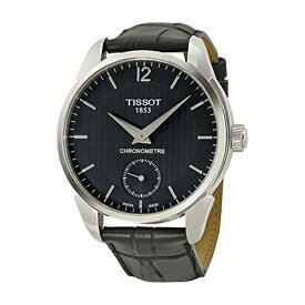 ティソ Tissot 腕時計 メンズ 時計 Tissot Men's T0704061605700 T-complication Analog Display Mechanical Hand Wind Black Watch