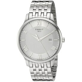 ティソ Tissot 腕時計 メンズ 時計 Tissot Men's 'Tradition' Swiss Quartz Stainless Steel Dress Watch, Color:Silver-Toned (Model: T0636101103800)
