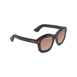 gtH[h TOX TOM FORD FT0582 Tom Ford FT0582 01F Shiny Black Julia Square Sunglasses Lens Category 2 Size 50