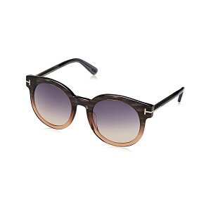 �g���t�H�[�h ���f�B�[�X Janina �I���u�� �V�O�l�`���[ ���E���h �T���O���X �O���[ O/S Tom Ford Womens Janina Ombre Signature Round Sunglasses Gray O/S