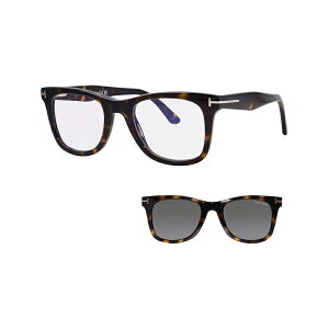 �g���t�H�[�h FT5970-B 052 �ዾ ���K�l �T���O���X �����Y �_�[�N�n�o�i �t������ 50mm �N���b�v�I���t�� Tom Ford FT5970-B 052 Eyeglasses Men's Dark Havana Full Rim 50mm w/Clip On