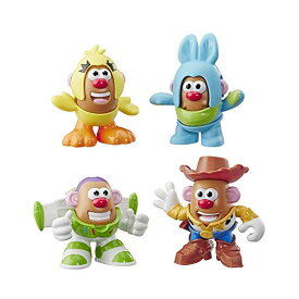 トイストーリー4 ミスター＆ミセス ポテトヘッド 変身 フィギュア おもちゃ ウッディー バズ Mr Potato Head Disney/Pixar Toy Story Mini 4 Pack Buzz, Woody, Ducky, Bunny Figures Toy for Kids Ages 2 & Up