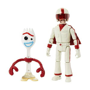 gCXg[[4 tH[L[ f[NEJu[ tBMA l` h[  ObY Disney Pixar Toy Story Forky & Duke Caboom Figures, 4.3" & 5.9"